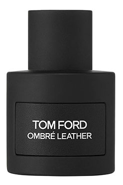 A bottle of Tom Ford Ombre Leather EDP.