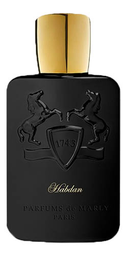 A bottle of Parfums de Marly Habdan