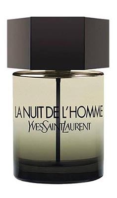 a bottle of Yves Saint Laurent La Nuit De L'Homme EDT