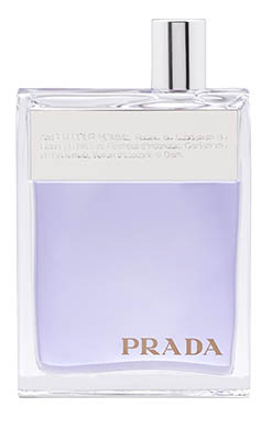 A bottle of Prada Amber Pour Homme.