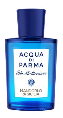 A bottle of Acqua Di Parma Blu Mediterraneo Mandorlo di Sicilia.