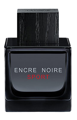 A bottle of Lalique Encre Noire Sport.