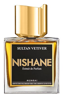 A bottle of Nishane Sultan Vetiver.