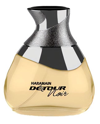 A bottle of Al Haramain Detour Noir